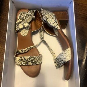 Steve Madden Snakeskin Strappy Sandals